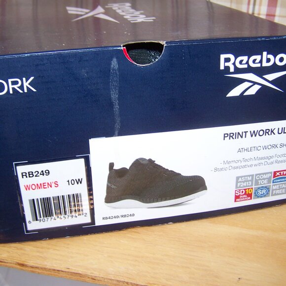 Reebok NWB Athletic Work Shoe Sz 10W - Picture 3 of 3